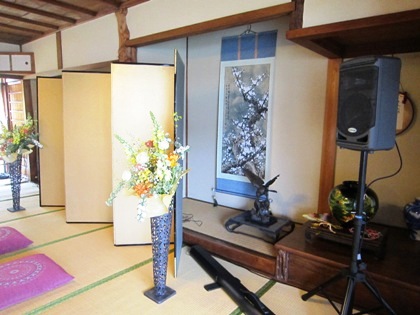 金屏風　高砂席　大神神社の挙式