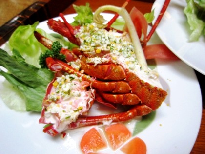 伊勢海老のサラダ　婚礼料理　大神神社の挙式