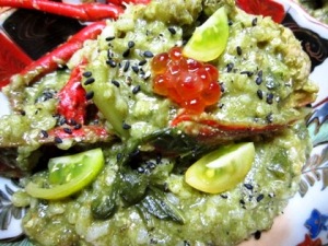 伊勢海老の大和茶粥リゾット