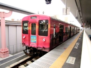 ＪＲ奈良駅　万葉まほろば線の列車