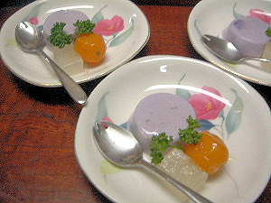 紫芋のパンナコッタ